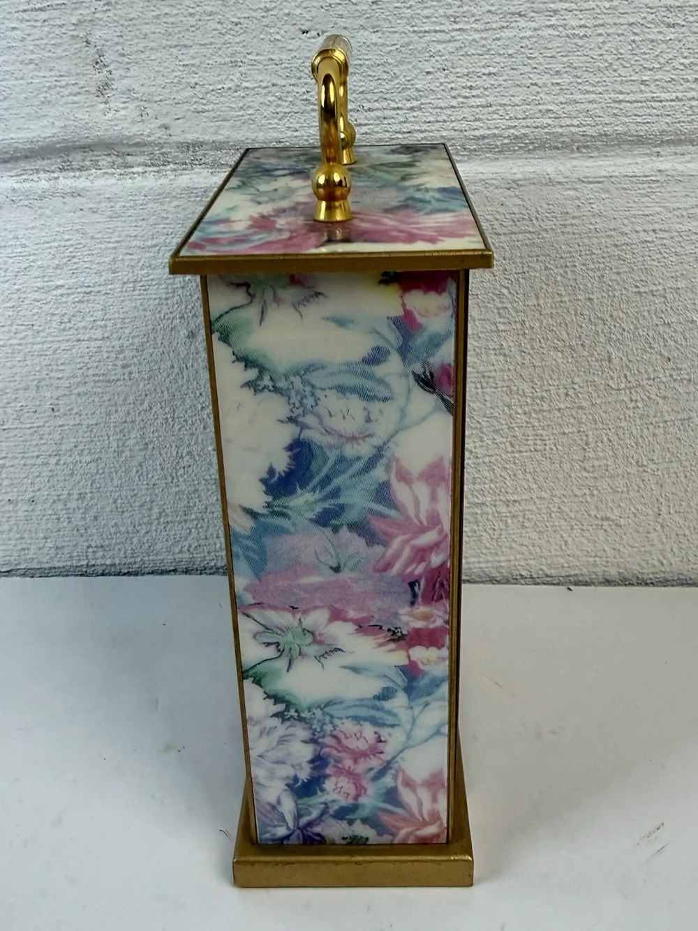 Bulova B1347 Quartz Movement Floral Mantel Clock